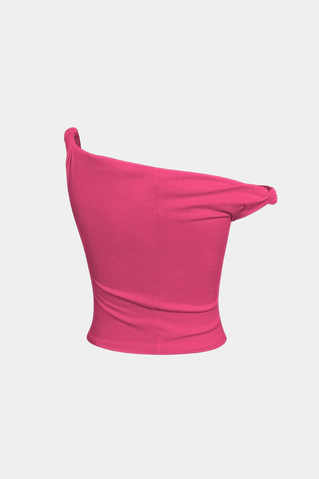 "Basic Asymmetrical Twist Sleeveless Top"