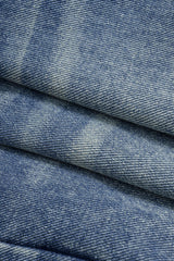 "Denim Asymmetrical Pocket Shorts"