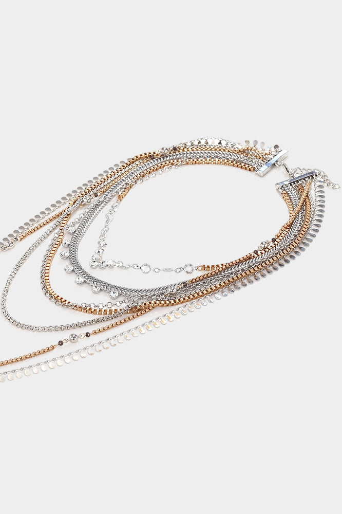 "Alloy Multi-Layer Necklace"