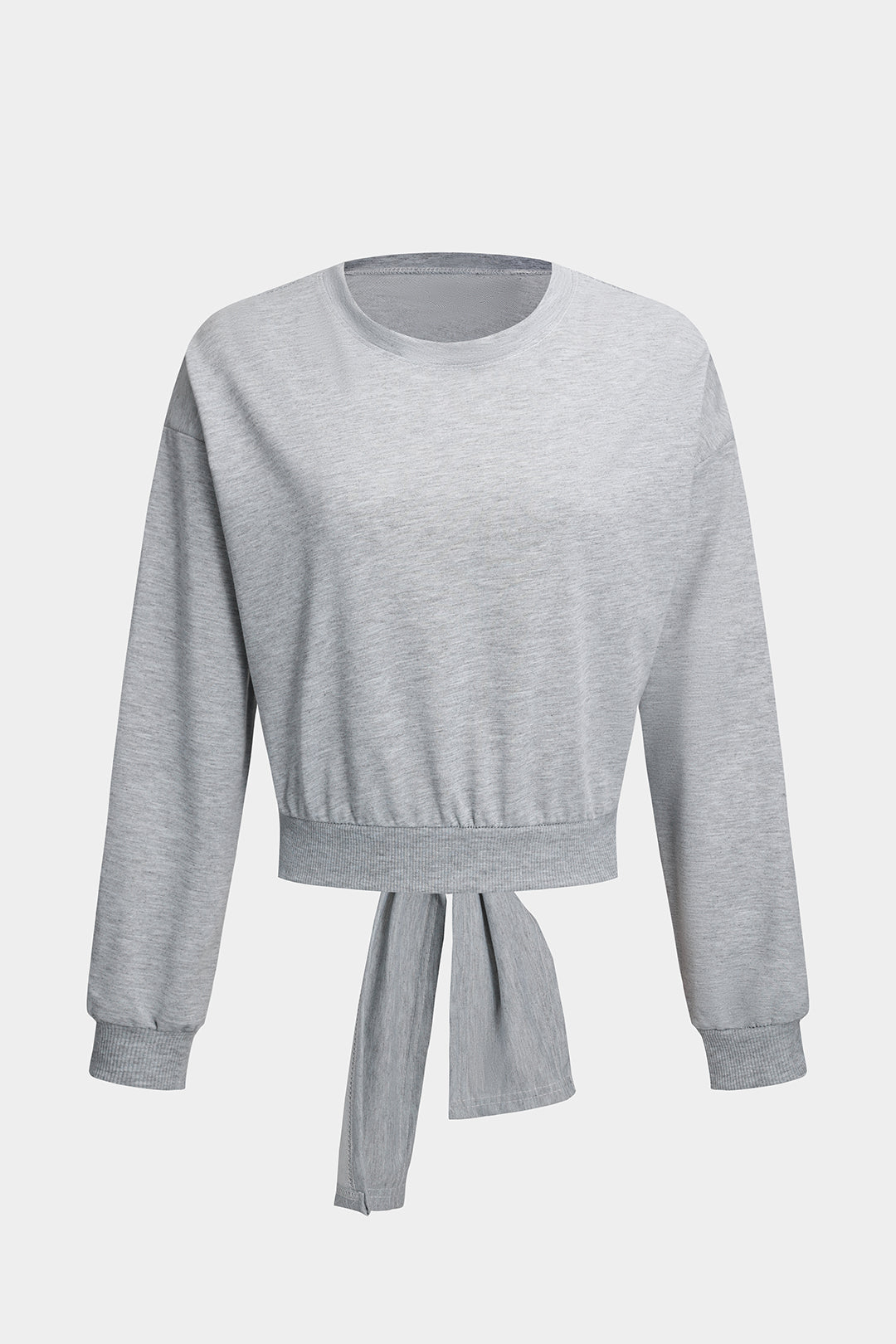"Cut Out Backless Strappy Long-Sleeve Top"