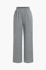 "Asymmetric Top And Pants Set"