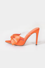 "Bowtie Slingback High Heels"