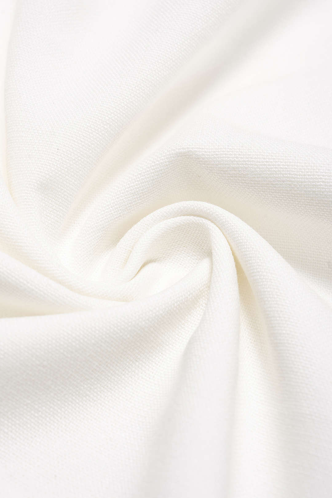 "Contrast Binding Linen Ruched Twist Knot Wide Leg Pants"