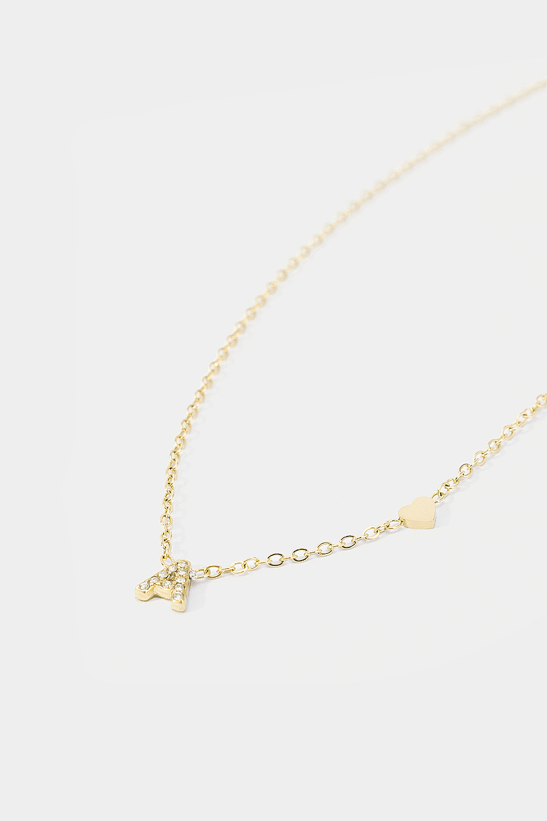 "Alloy Letter Necklace"
