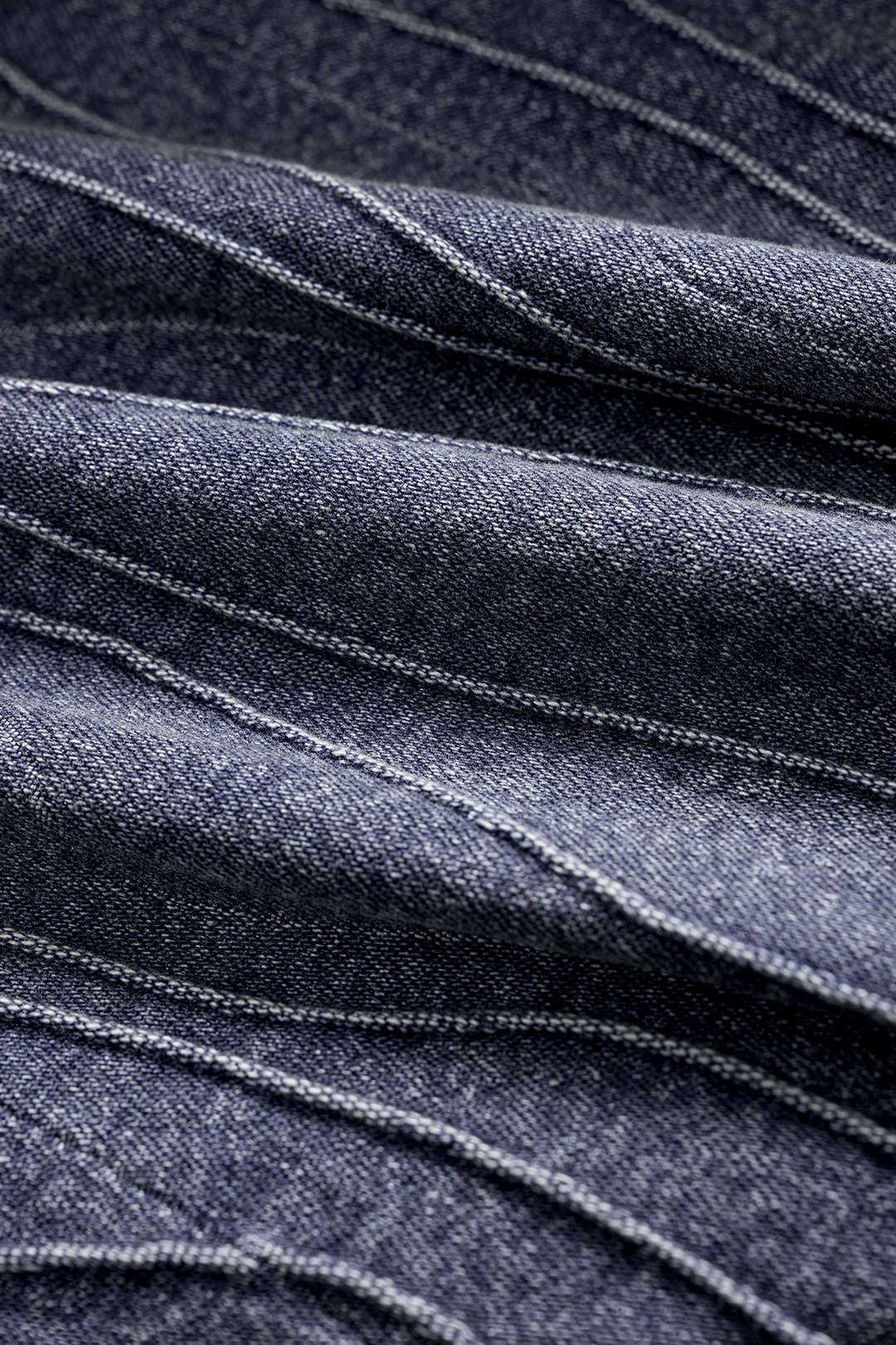 "Denim Button Smocked Ruched Outerwear"