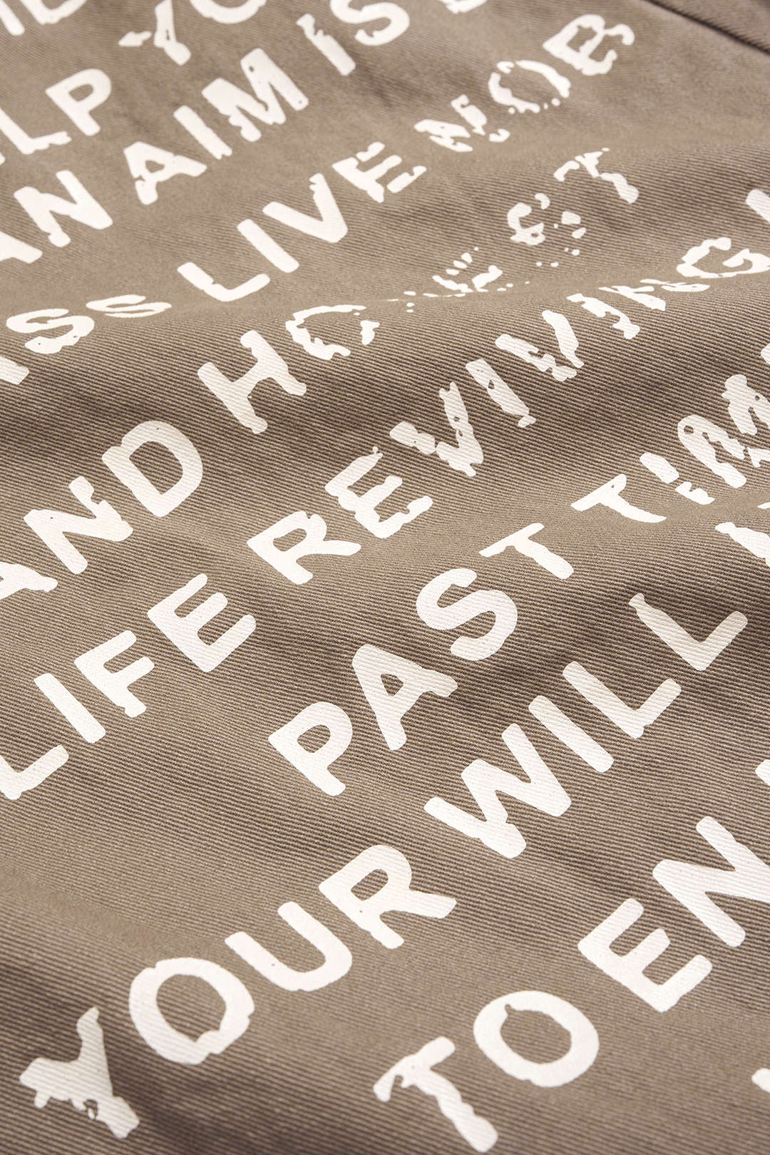 "Denim Letter Print Barrel Jeans"