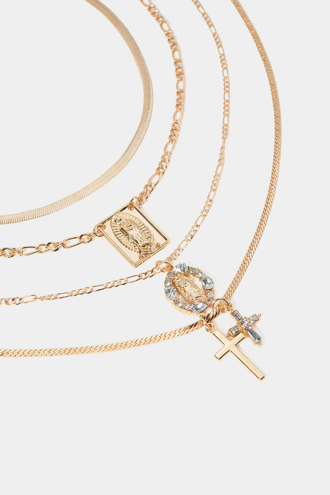 "Alloy Layered Necklace"