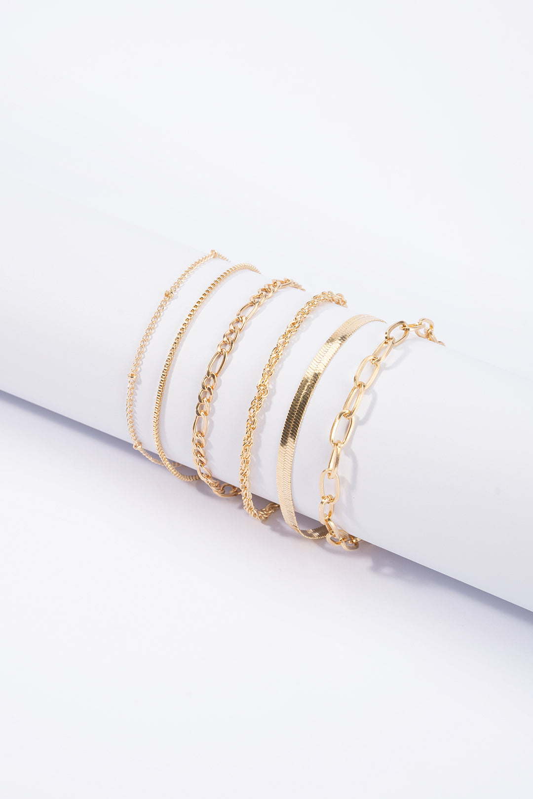 "Bohemian Alloy geometric Chain Bracelets"