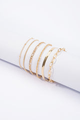 "Bohemian Alloy geometric Chain Bracelets"