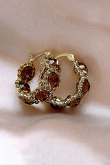 "Crystal Hoop Earrings"