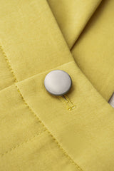 "Contrast Button Wide Leg Pants"