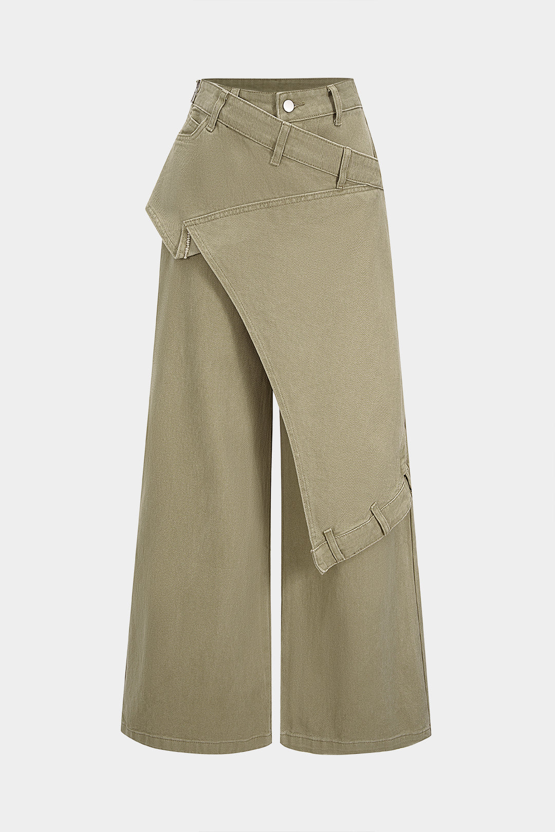 "Denim Asymmetrical Jeans"