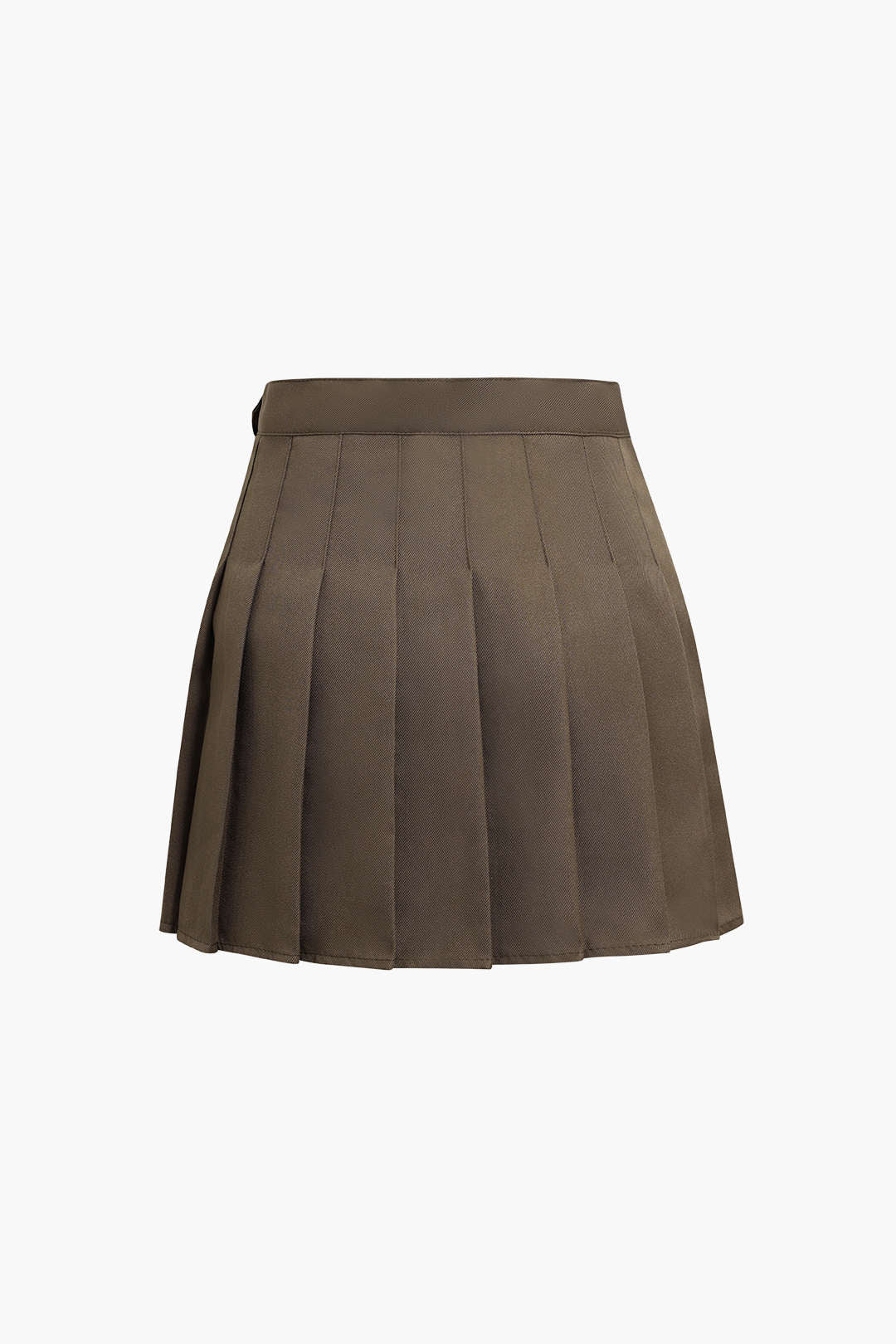 "Basic Pleated Mini Skirt"