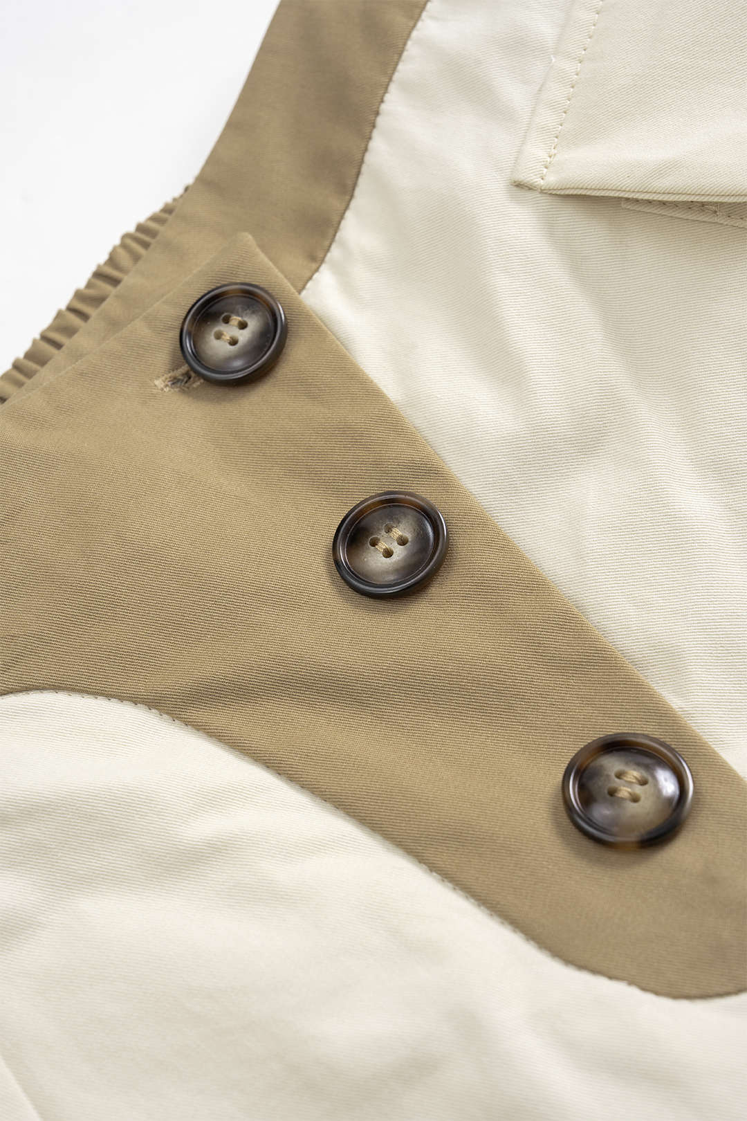 "Asymmetrical Button Wide Leg Trousers"
