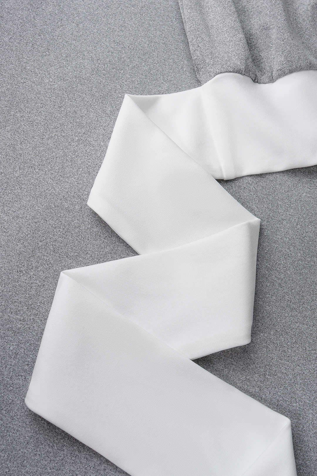 "Contrast Round Neck Short Sleeve T-Shirt And Ruched Wide Leg Pants"