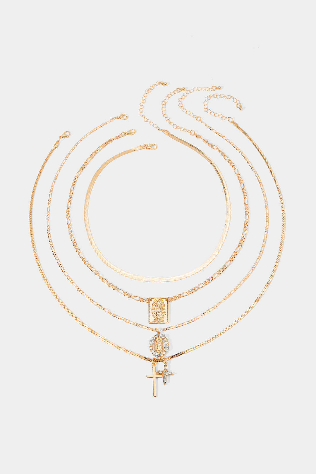 "Alloy Layered Necklace"