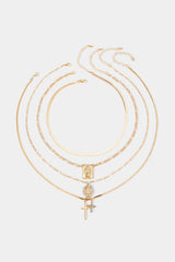 "Alloy Layered Necklace"