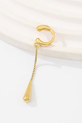 "Alloy Tassel C Shape Drop Pendant Earrings"