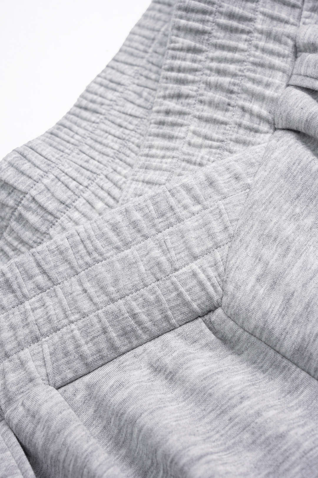 "Crossed Shirred Waist Barrel Pants"