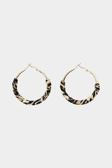 "Alloy Leopard Print Earrings"
