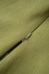 "Asymmetrical Lapel Metallic Button Short-Sleeve Shirt"