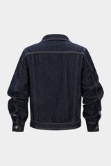 "Denim Buttoned Pocket Outerwear"
