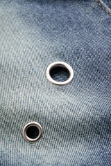 "Denim Frayed Eyelet Wide Leg Shorts"