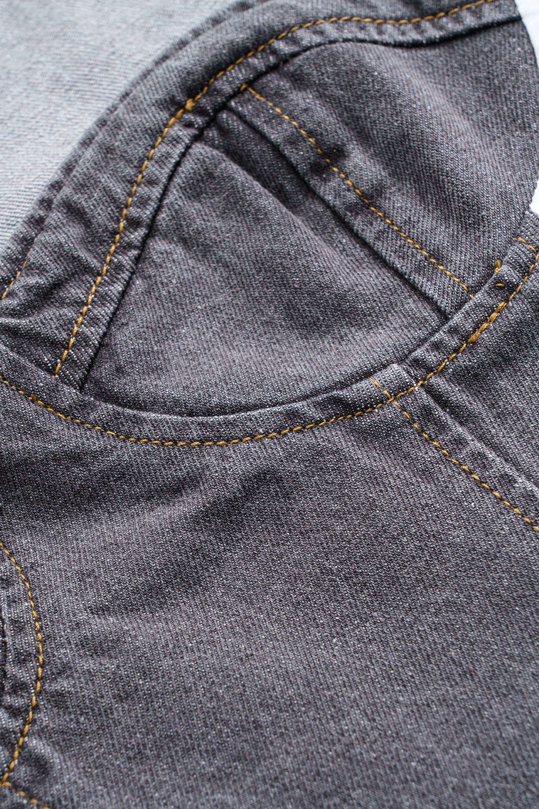 "Denim Bustier Patchwork Top"
