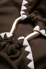 "Contrast Binding Halter Neck Bikini Set"