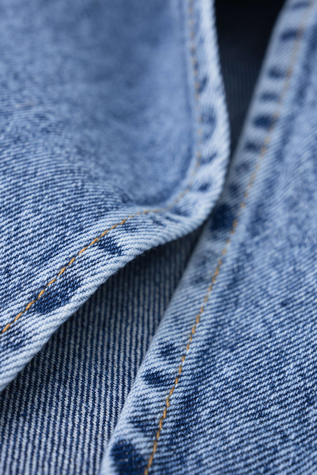 "Denim Button Barrel Jeans"