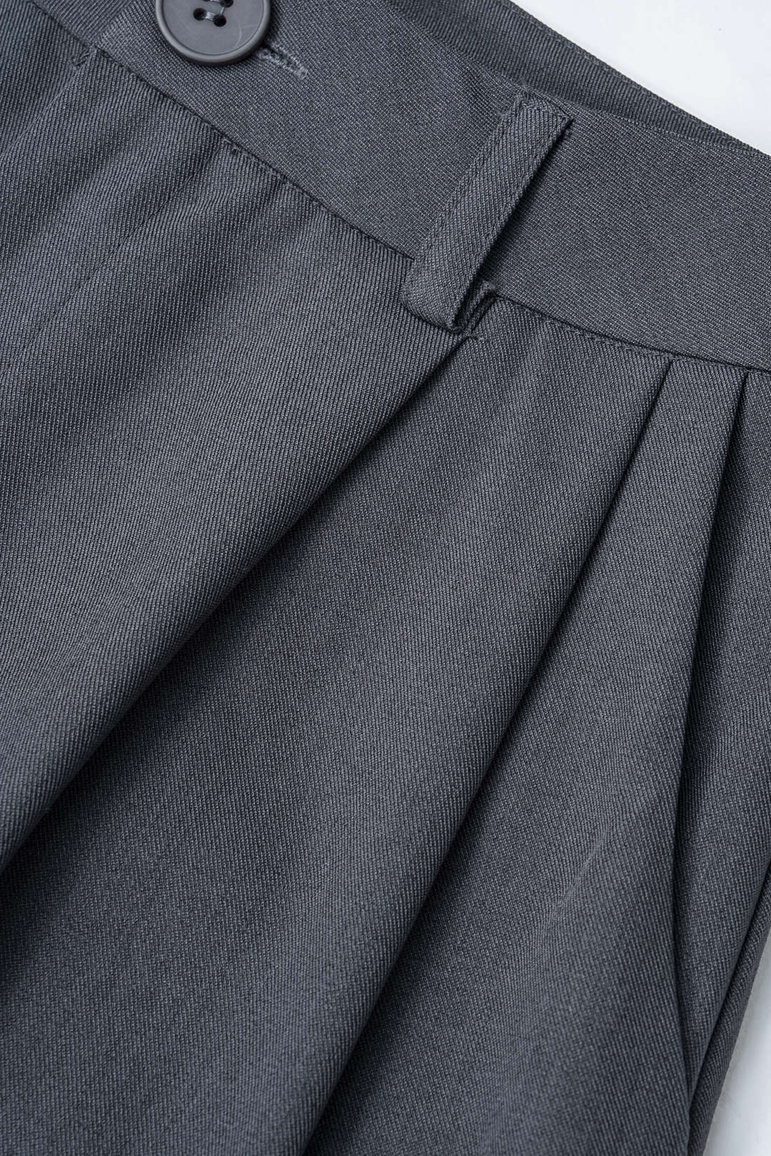 "Asymmetrical Notched Lapel Button Blazer And Wide Leg Pants Set"