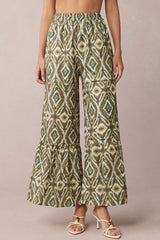 "Bohemian Print High Waist Wide Leg Pants"