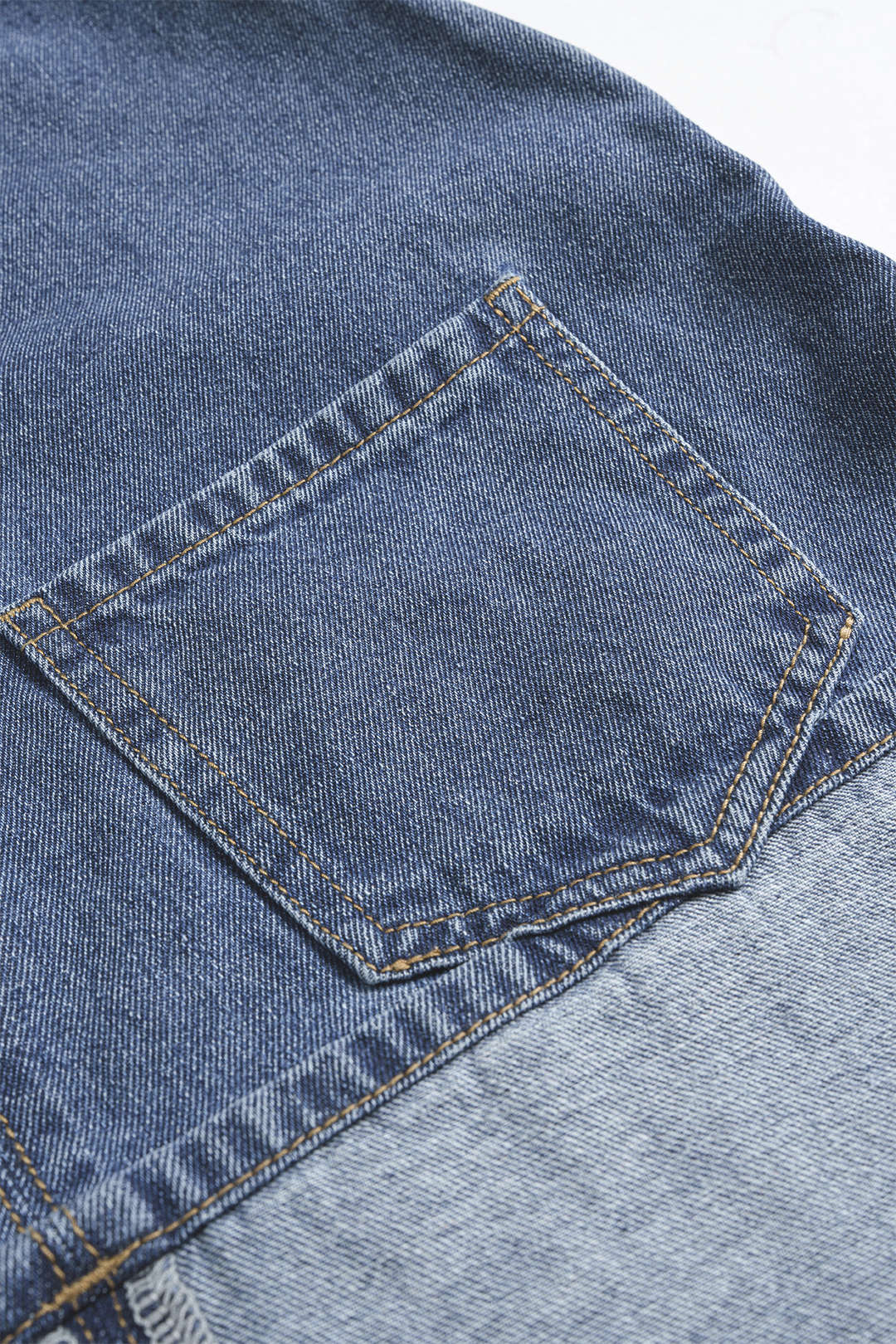 "Denim Backless Washed Zipper Halter Mini Dress"
