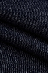 "Denim Belted Shirred Jeans"