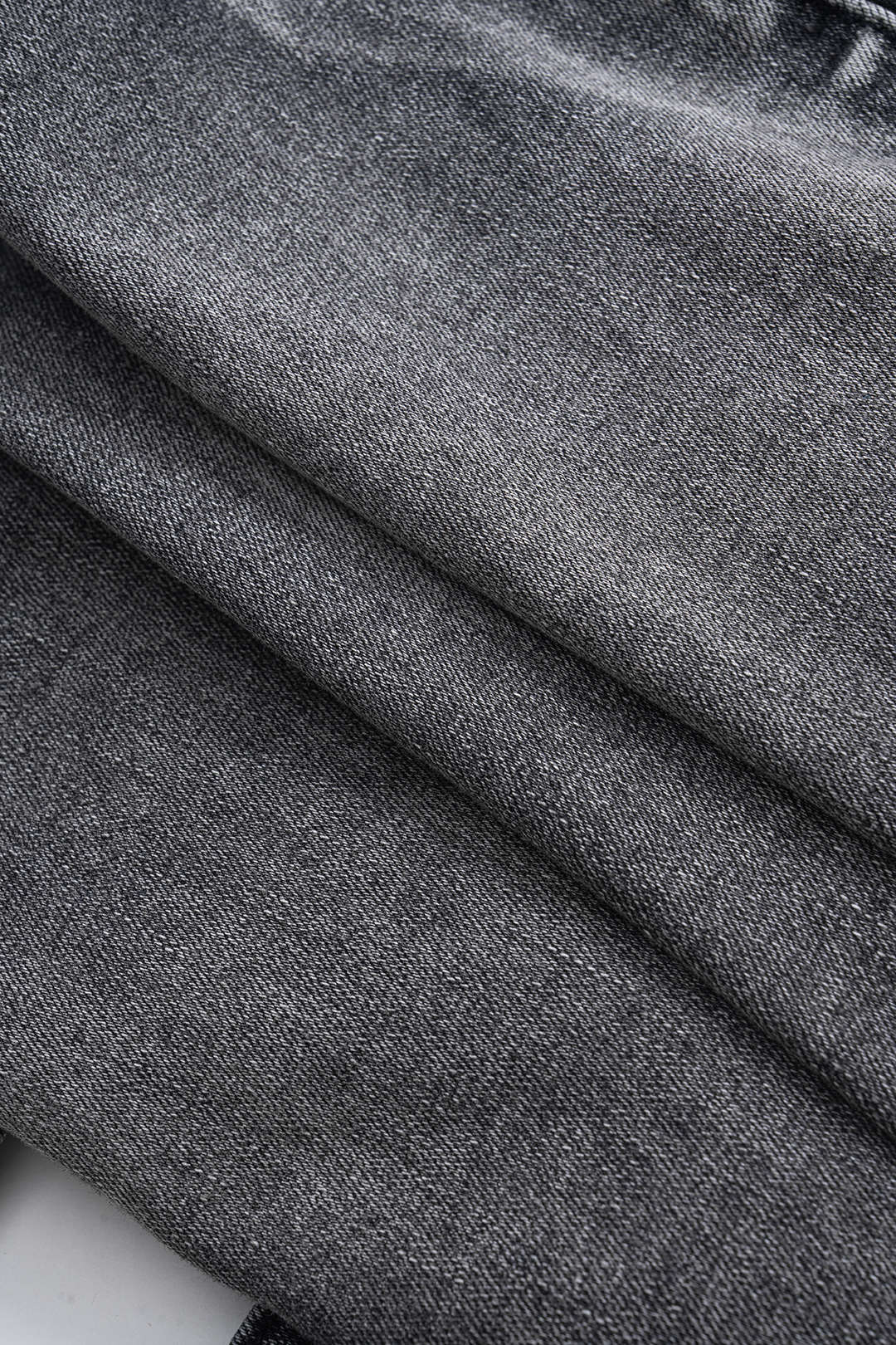 "Denim Metallic Decor Skirt"