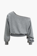"Asymmetric Top And Pants Set"