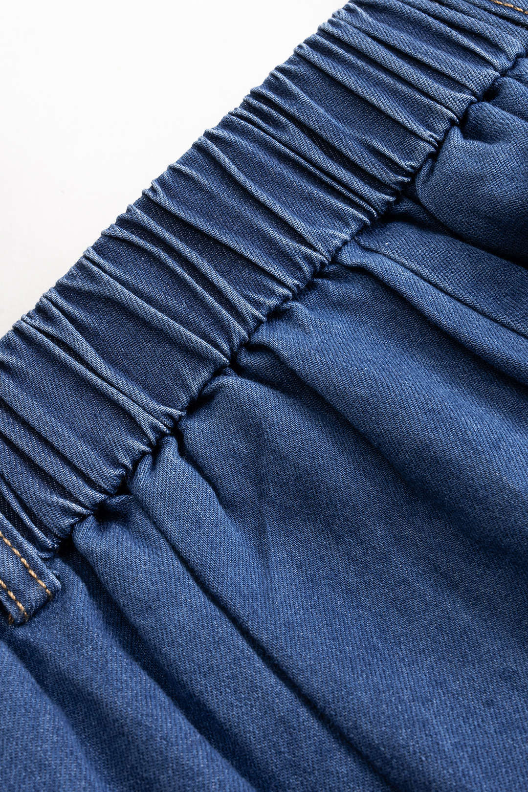 "Denim Button Tie Shirt And Jeans Set"