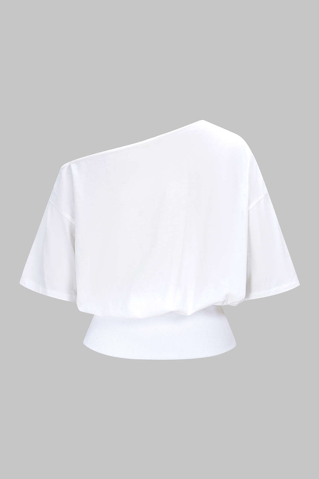 "Asymmetrical Patchwork Short Sleeve T-Shirt"