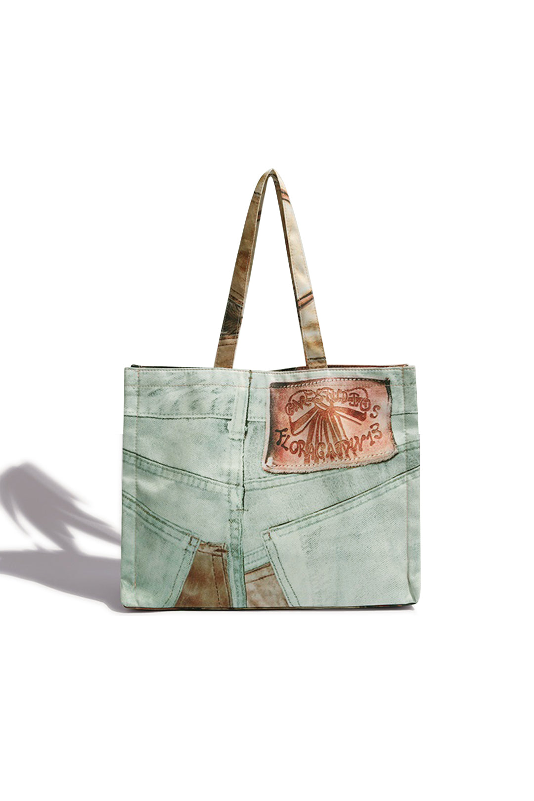 "Abstract Print Tote Bag"