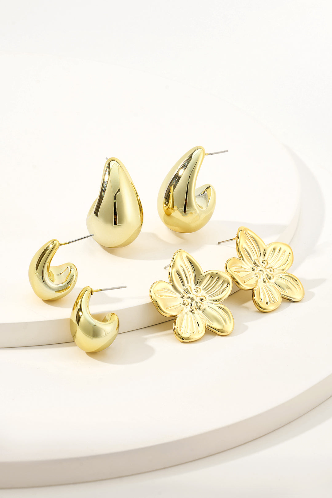 "Alloy Round Earrings"