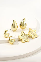 "Alloy Round Earrings"