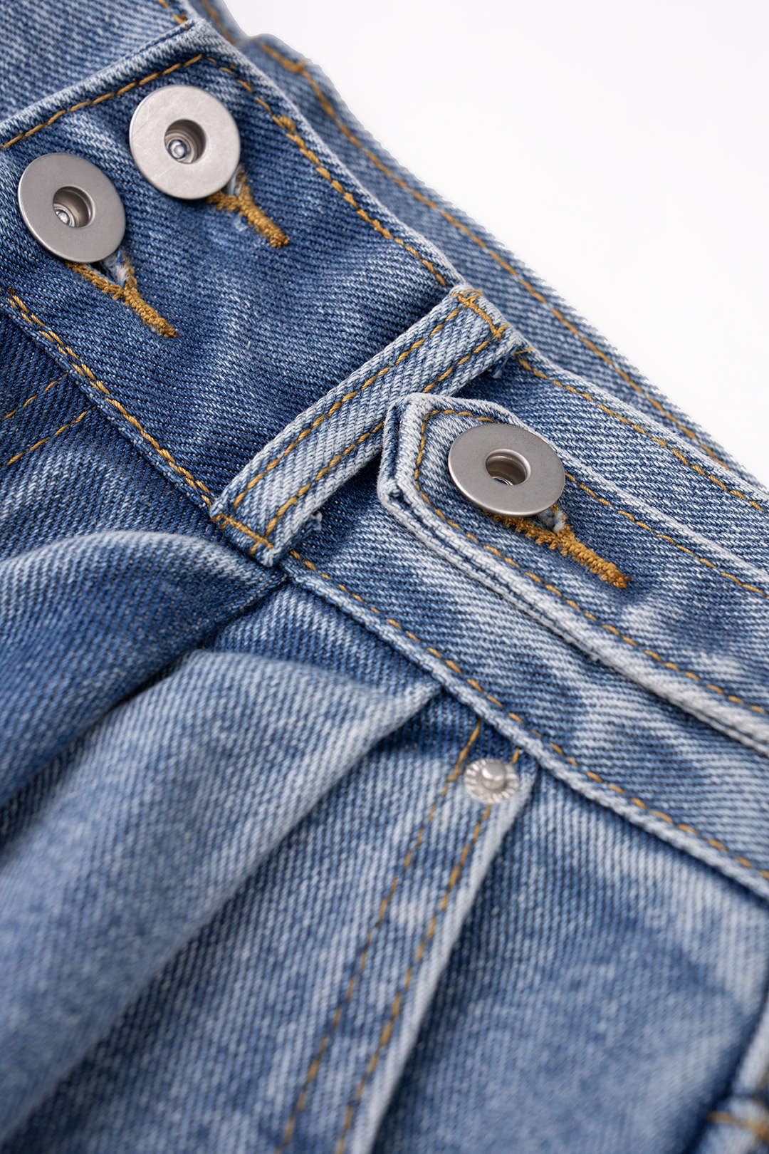 "Denim High Waist Frayed Wide Leg Shorts"