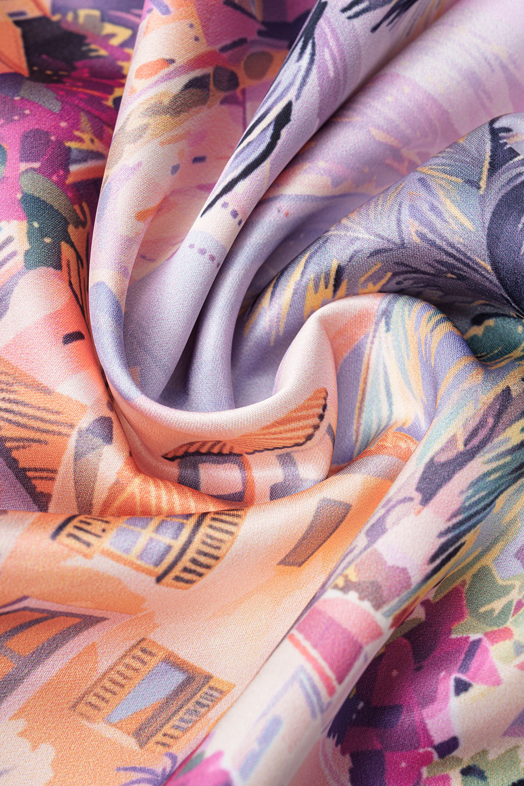 "Artistic Floral Print Halter Neck Tie-Up Top And Shorts Set"