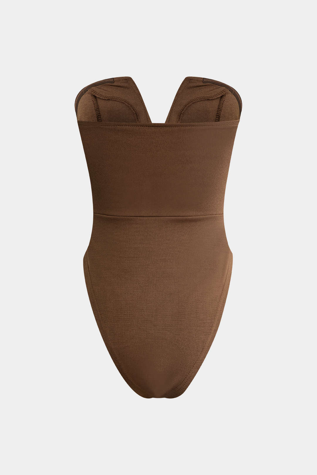 "Basic V-neck Strapless Bodysuit"