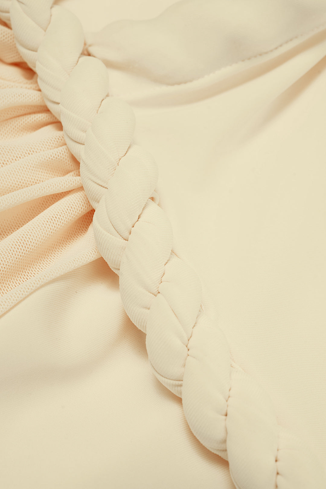 "Asymmetrical Twist Knot Ruched Sleeveless Bodysuit"