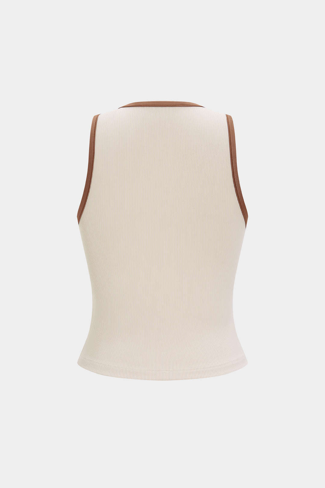 "Contrast Metallic Decor Sleeveless Tank Top"