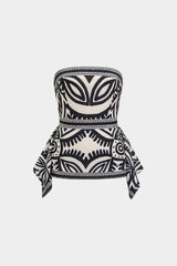 "Contrast Tribal Print Tube Top"