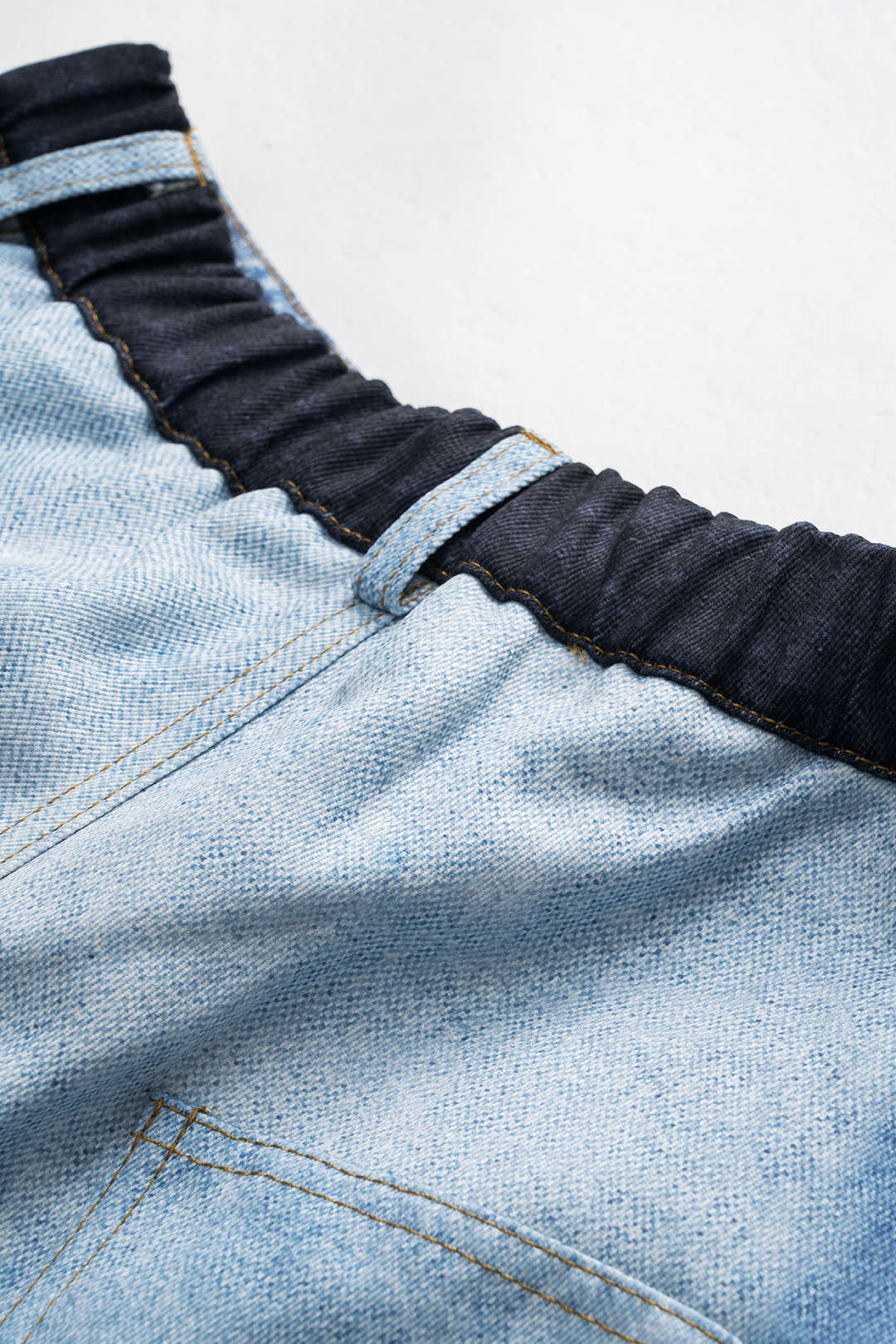 "Abstract Print Button Pocket Trousers"