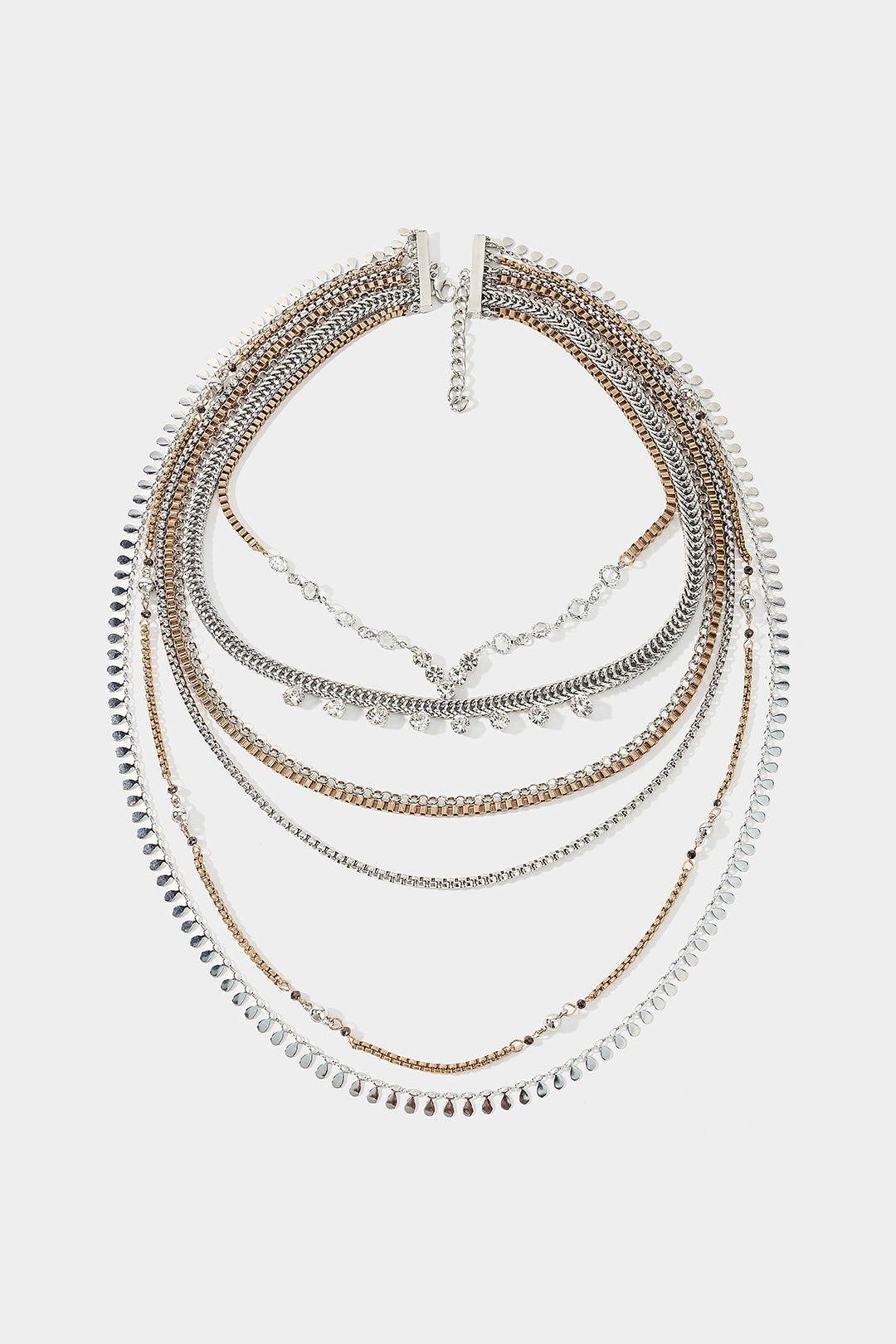 "Alloy Multi-Layer Necklace"