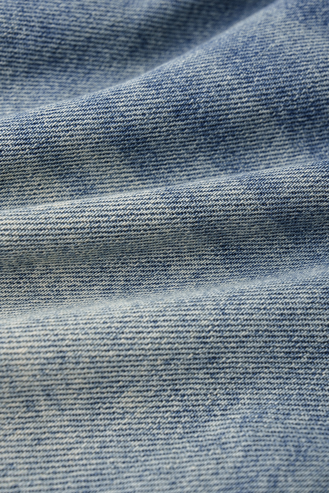"Denim Braided Belted High Waist A-Line Skirt"